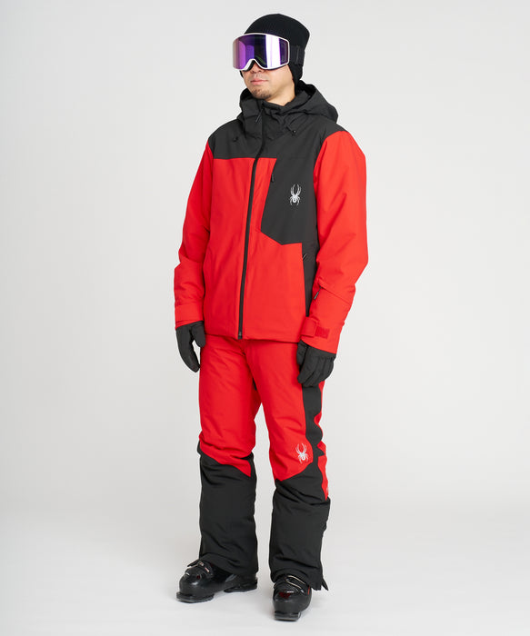 SPYDER メンズ LEADER JACKET J ジャケット RED / L