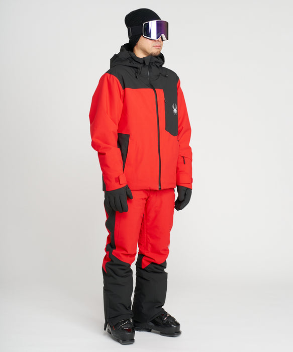 SPYDER メンズ LEADER JACKET J ジャケット RED / L