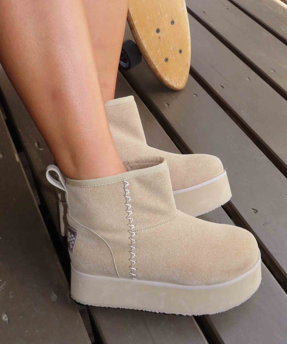 Roxy MONARCH GROVE STITCH ウィメンズ 厚底ショートブーツ 撥水加工<2025FW HEART WAVE>