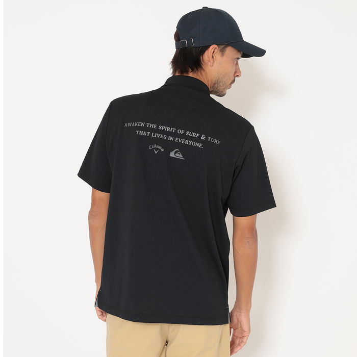 【QUIKSILVER X Callaway】CWQS POLO SSバックロゴ半袖ポロシャツ
