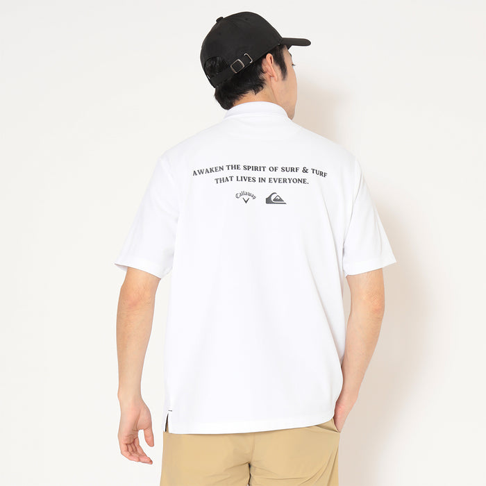 【QUIKSILVER X Callaway】CWQS POLO SSバックロゴ半袖ポロシャツ