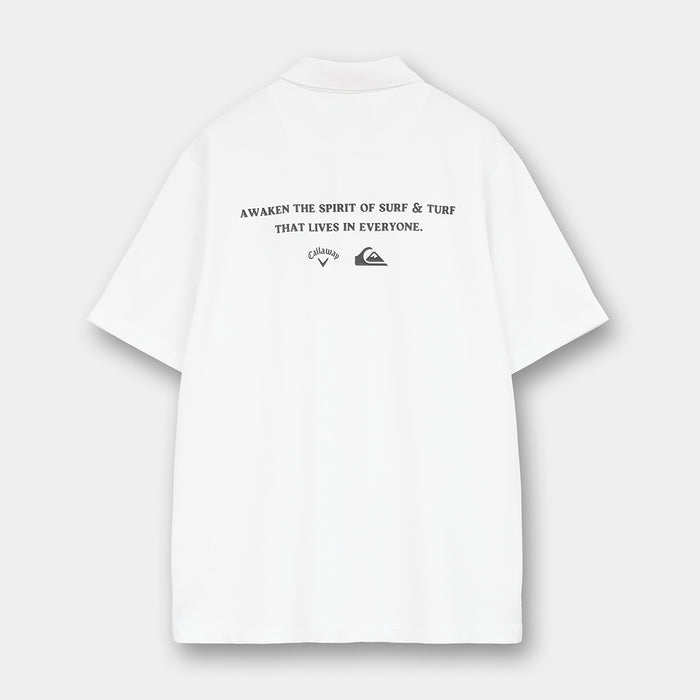 【QUIKSILVER X Callaway】CWQS POLO SSバックロゴ半袖ポロシャツ