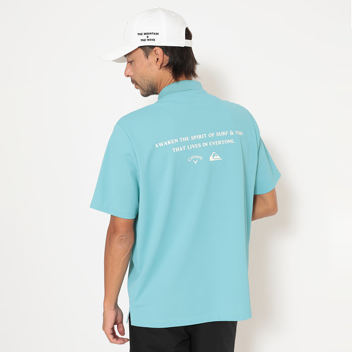 【QUIKSILVER X Callaway】CWQS POLO SSバックロゴ半袖ポロシャツ