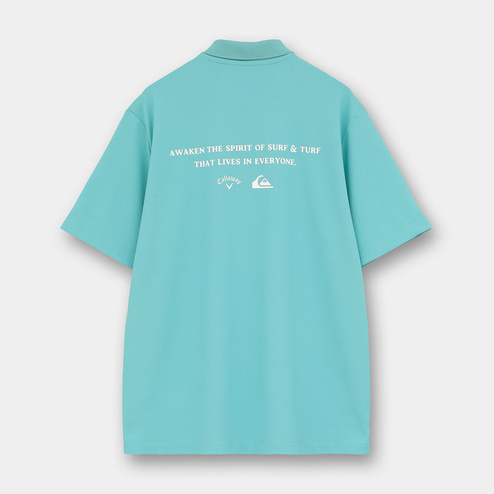 【QUIKSILVER X Callaway】CWQS POLO SSバックロゴ半袖ポロシャツ