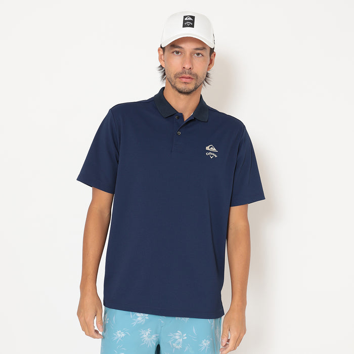 【QUIKSILVER X Callaway】CWQS POLO SSバックロゴ半袖ポロシャツ
