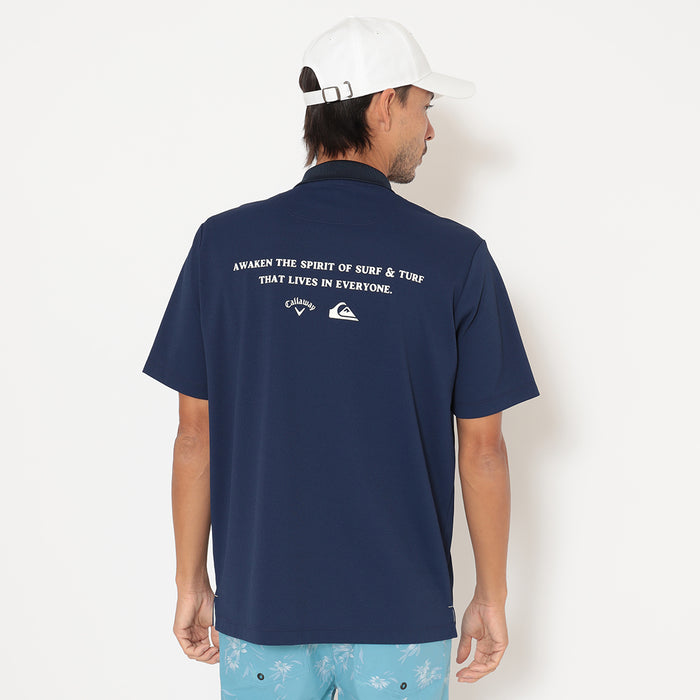 【QUIKSILVER X Callaway】CWQS POLO SSバックロゴ半袖ポロシャツ