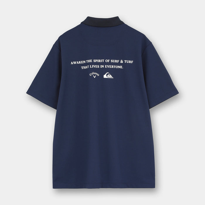 【QUIKSILVER X Callaway】CWQS POLO SSバックロゴ半袖ポロシャツ