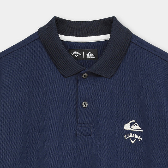 【QUIKSILVER X Callaway】CWQS POLO SSバックロゴ半袖ポロシャツ
