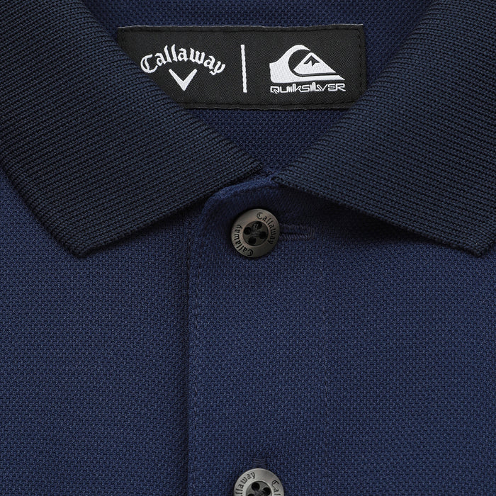 【QUIKSILVER X Callaway】CWQS POLO SSバックロゴ半袖ポロシャツ