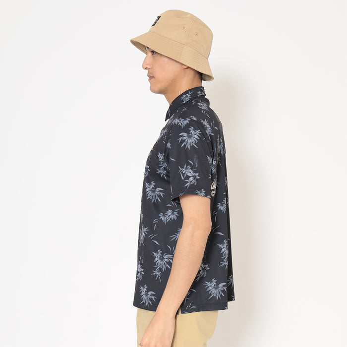 【QUIKSILVER X Callaway】CWQS COASTAL FLORAL POLO SS花柄プリント半袖シャツ