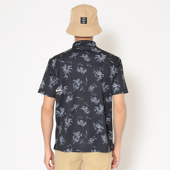 【QUIKSILVER X Callaway】CWQS COASTAL FLORAL POLO SS花柄プリント半袖シャツ
