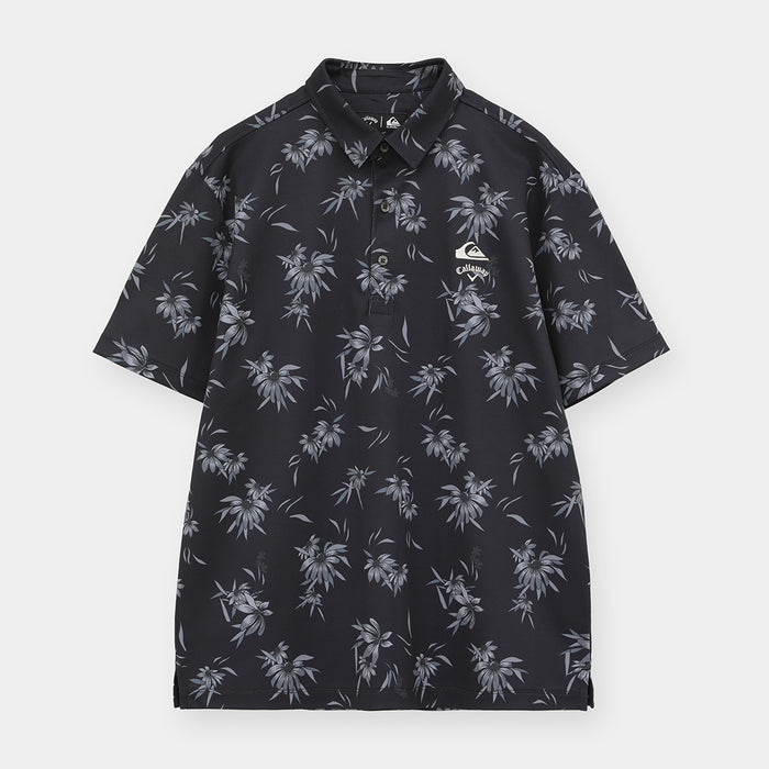 【QUIKSILVER X Callaway】CWQS COASTAL FLORAL POLO SS花柄プリント半袖シャツ