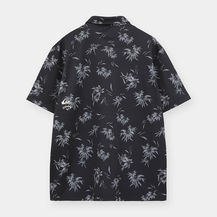 【QUIKSILVER X Callaway】CWQS COASTAL FLORAL POLO SS花柄プリント半袖シャツ
