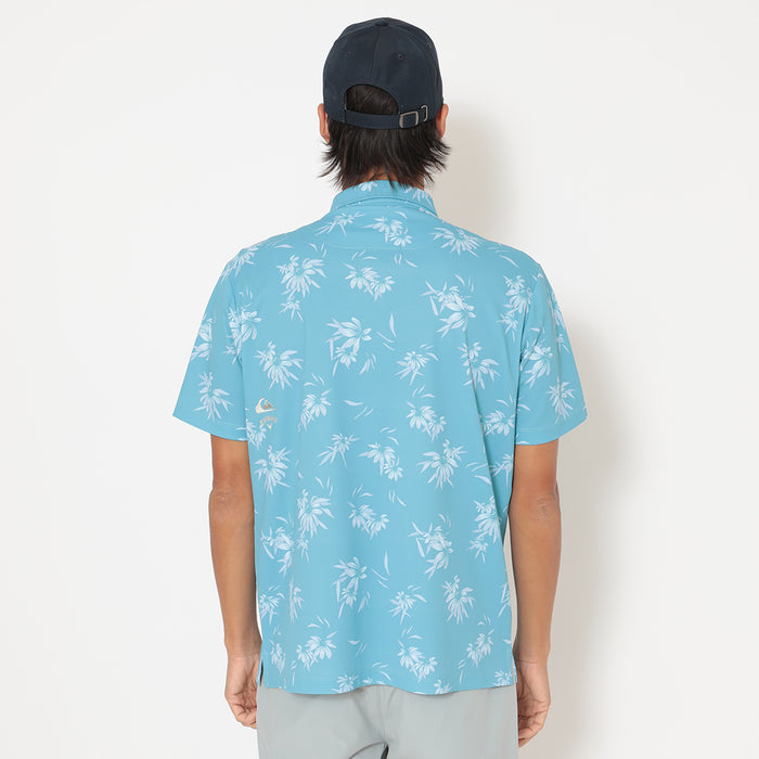 【QUIKSILVER X Callaway】CWQS COASTAL FLORAL POLO SS花柄プリント半袖シャツ