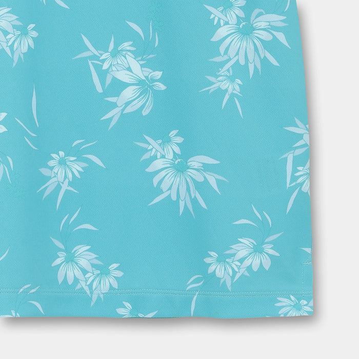 【QUIKSILVER X Callaway】CWQS COASTAL FLORAL POLO SS花柄プリント半袖シャツ