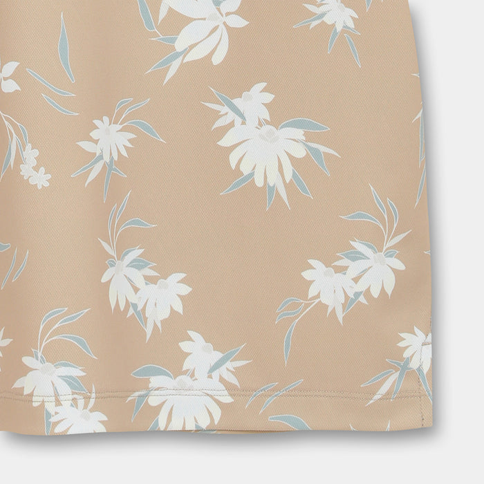 【QUIKSILVER X Callaway】CWQS COASTAL FLORAL POLO SS花柄プリント半袖シャツ