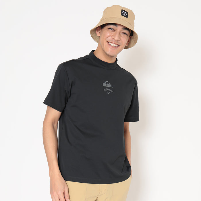 【QUIKSILVER X Callaway】CWQS MOCK NECK STバックロゴ半袖モックネック