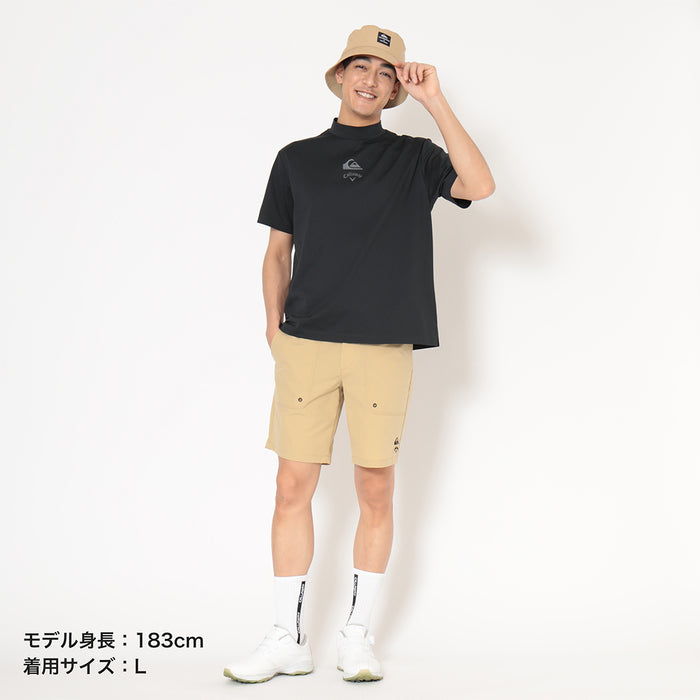 【QUIKSILVER X Callaway】CWQS MOCK NECK STバックロゴ半袖モックネック