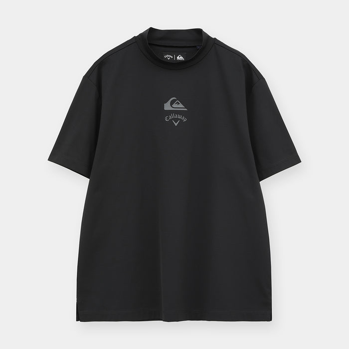 【QUIKSILVER X Callaway】CWQS MOCK NECK STバックロゴ半袖モックネック
