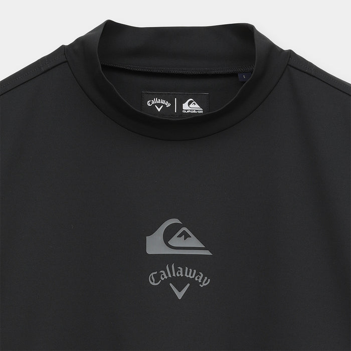 【QUIKSILVER X Callaway】CWQS MOCK NECK STバックロゴ半袖モックネック