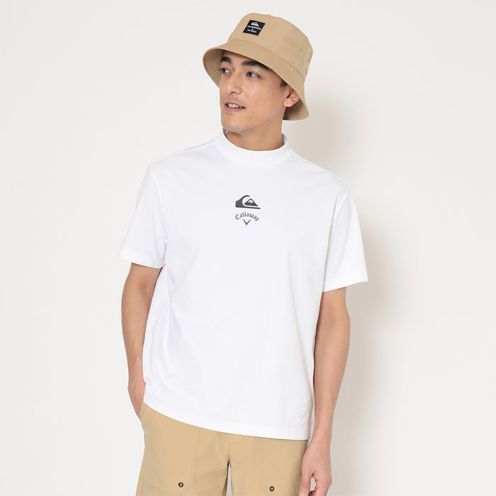 【QUIKSILVER X Callaway】CWQS MOCK NECK STバックロゴ半袖モックネック