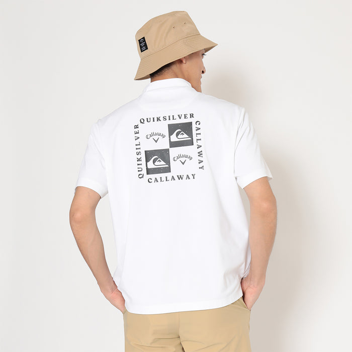 【QUIKSILVER X Callaway】CWQS MOCK NECK STバックロゴ半袖モックネック