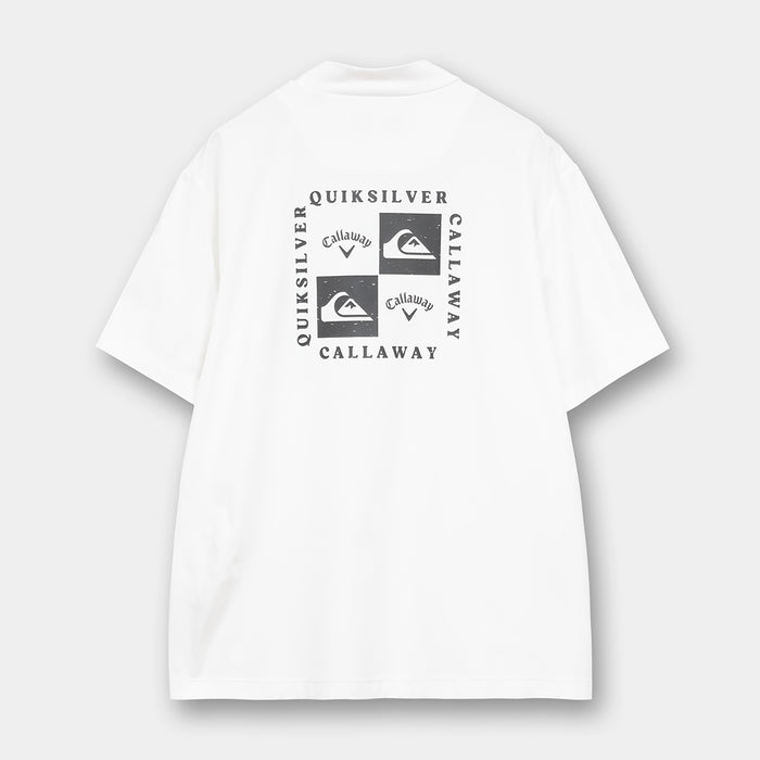 【QUIKSILVER X Callaway】CWQS MOCK NECK STバックロゴ半袖モックネック