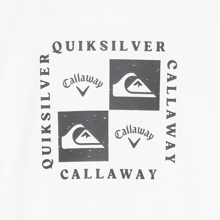 【QUIKSILVER X Callaway】CWQS MOCK NECK STバックロゴ半袖モックネック