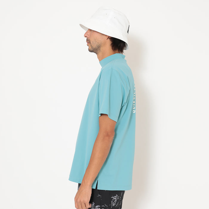 【QUIKSILVER X Callaway】CWQS MOCK NECK STバックロゴ半袖モックネック