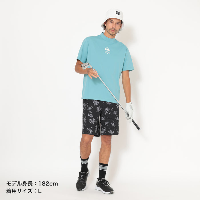 【QUIKSILVER X Callaway】CWQS MOCK NECK STバックロゴ半袖モックネック