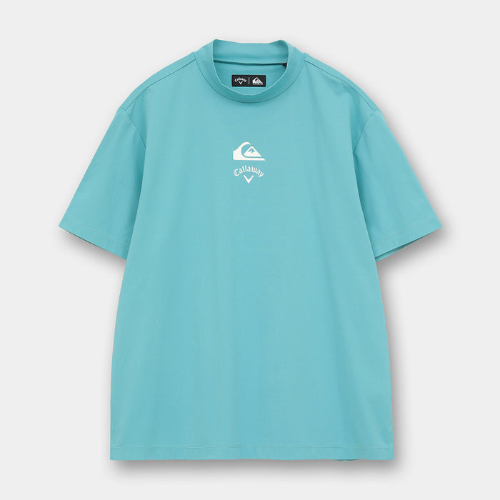 【QUIKSILVER X Callaway】CWQS MOCK NECK STバックロゴ半袖モックネック