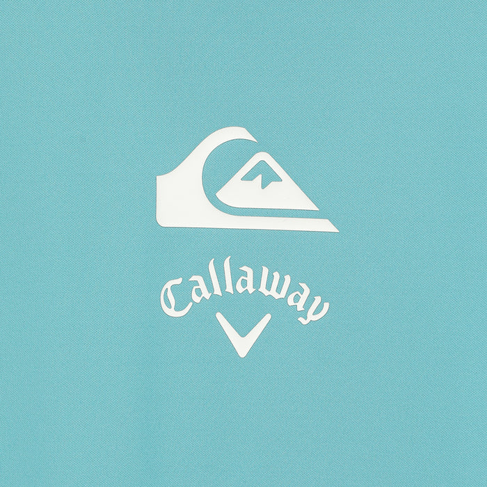【QUIKSILVER X Callaway】CWQS MOCK NECK STバックロゴ半袖モックネック
