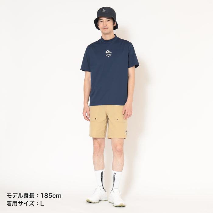 【QUIKSILVER X Callaway】CWQS MOCK NECK STバックロゴ半袖モックネック