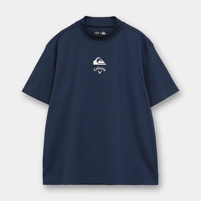 【QUIKSILVER X Callaway】CWQS MOCK NECK STバックロゴ半袖モックネック