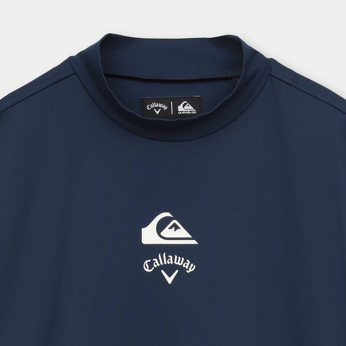 【QUIKSILVER X Callaway】CWQS MOCK NECK STバックロゴ半袖モックネック