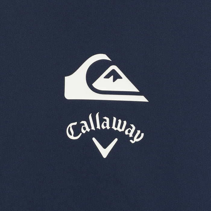 【QUIKSILVER X Callaway】CWQS MOCK NECK STバックロゴ半袖モックネック