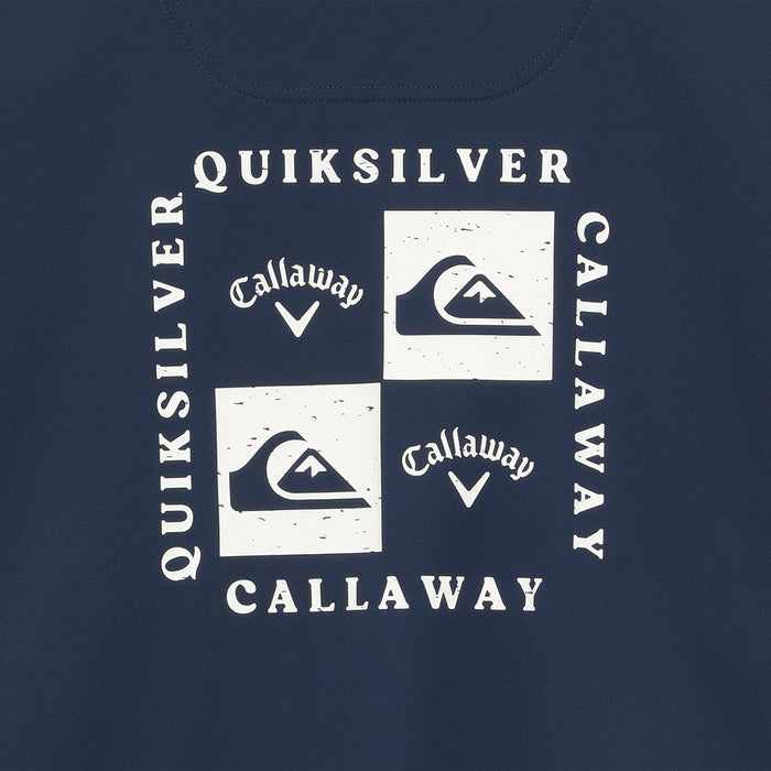 【QUIKSILVER X Callaway】CWQS MOCK NECK STバックロゴ半袖モックネック