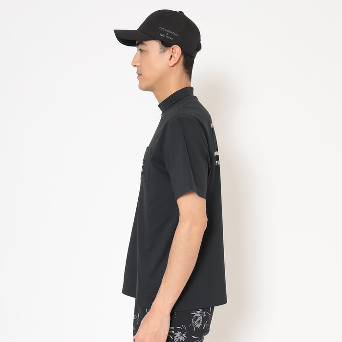 【QUIKSILVER X Callaway】CWQS MOCK NECK POCKET STバックロゴ半袖モックネック