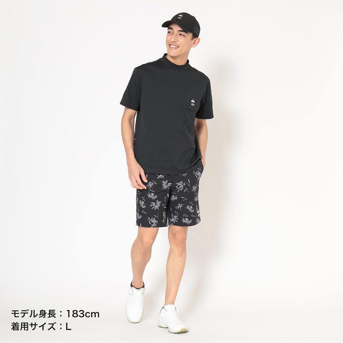 【QUIKSILVER X Callaway】CWQS MOCK NECK POCKET STバックロゴ半袖モックネック