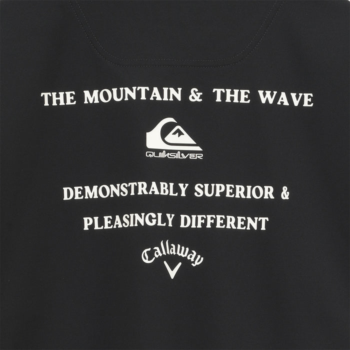 【QUIKSILVER X Callaway】CWQS MOCK NECK POCKET STバックロゴ半袖モックネック