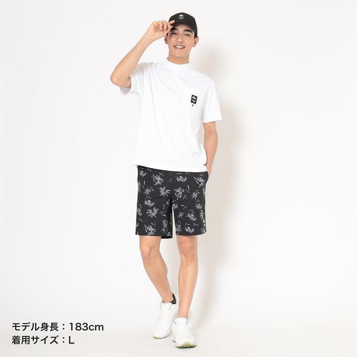 【QUIKSILVER X Callaway】CWQS MOCK NECK POCKET STバックロゴ半袖モックネック