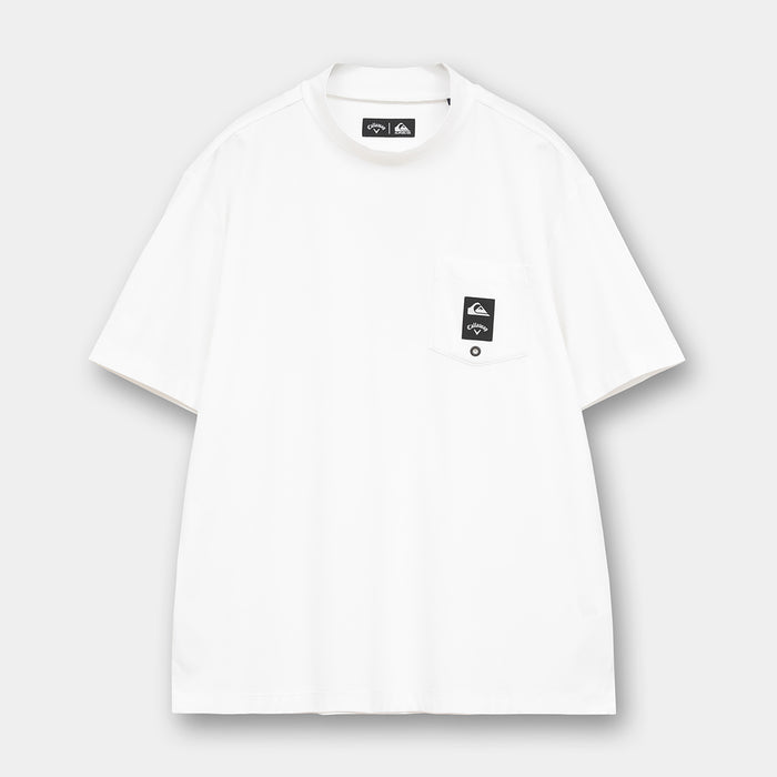 【QUIKSILVER X Callaway】CWQS MOCK NECK POCKET STバックロゴ半袖モックネック