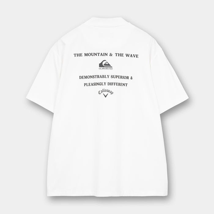 【QUIKSILVER X Callaway】CWQS MOCK NECK POCKET STバックロゴ半袖モックネック