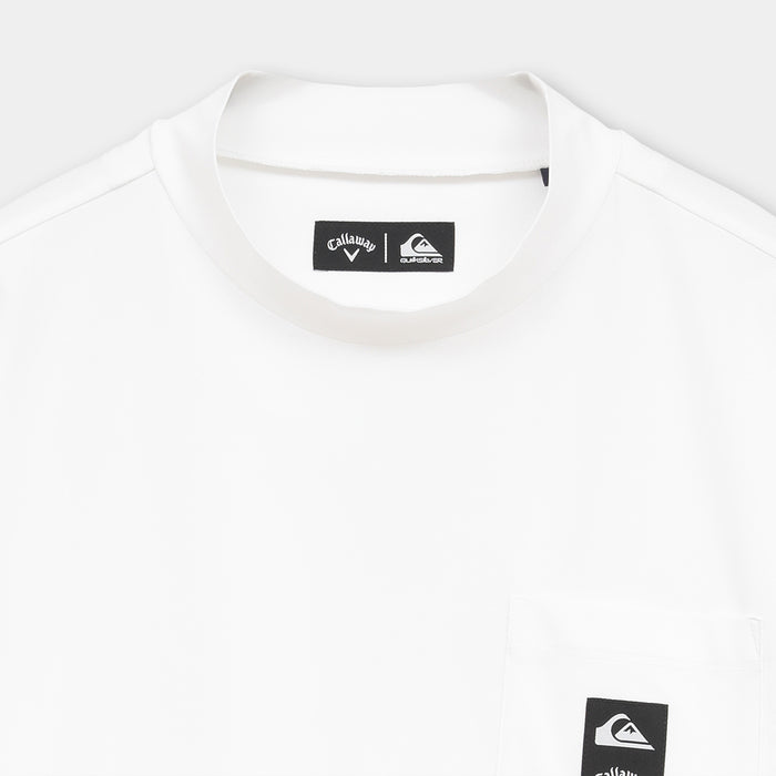 【QUIKSILVER X Callaway】CWQS MOCK NECK POCKET STバックロゴ半袖モックネック