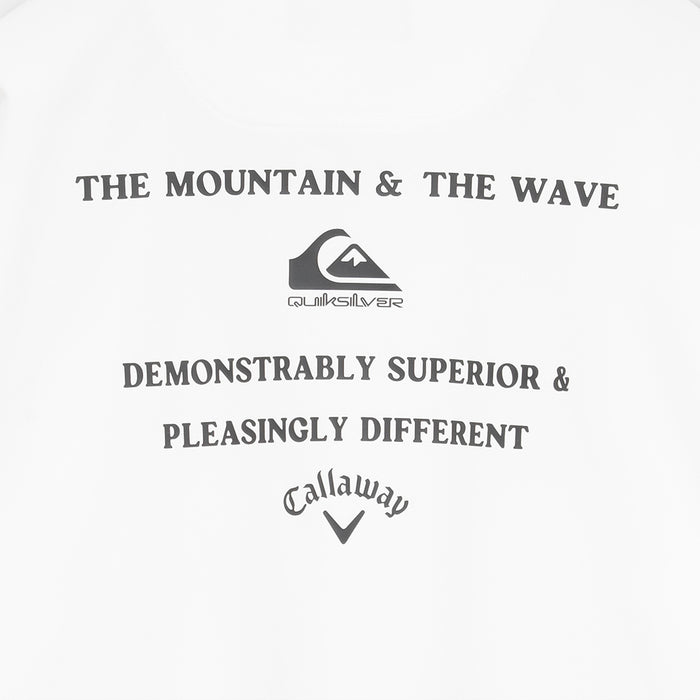 【QUIKSILVER X Callaway】CWQS MOCK NECK POCKET STバックロゴ半袖モックネック