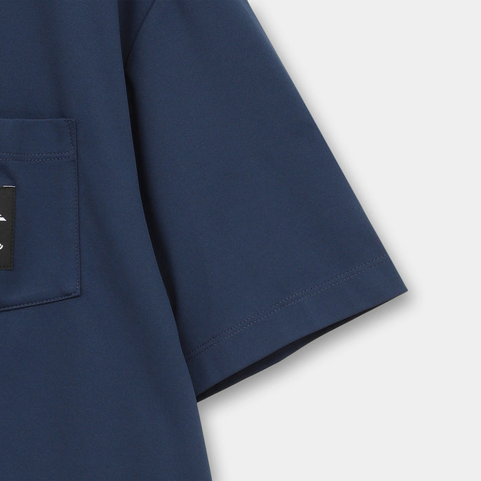 【QUIKSILVER X Callaway】CWQS MOCK NECK POCKET STバックロゴ半袖モックネック