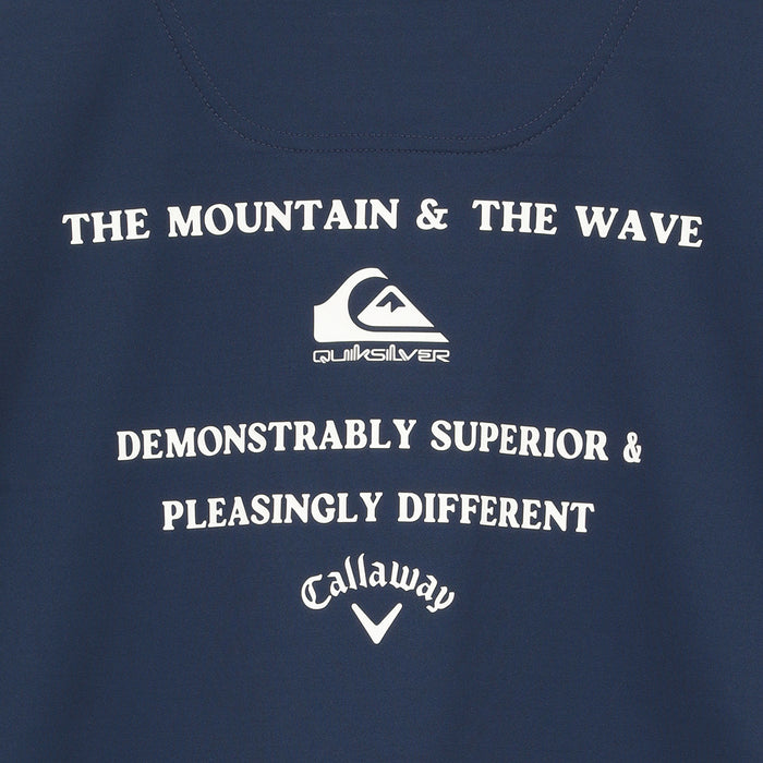 【QUIKSILVER X Callaway】CWQS MOCK NECK POCKET STバックロゴ半袖モックネック