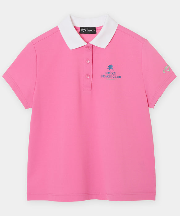 【Callaway×ROXY】S/S POLO カノコポロシャツ 【2026年夏モデル】