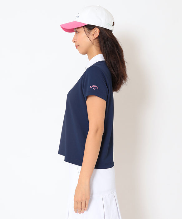 【Callaway×ROXY】S/S POLO カノコポロシャツ 【2026年夏モデル】
