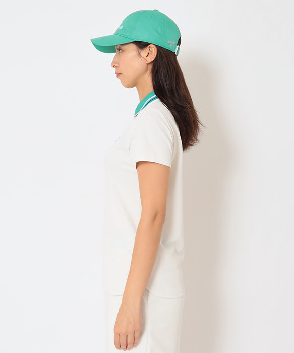 【Callaway×ROXY】S/S FITTED POLO カノコポロシャツ 【2026年夏モデル】